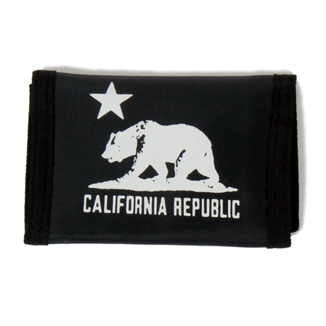 California Republic Bear Flag Trifold Velcro Wallet