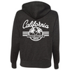 California Palm Tree Logo Premium Unisex French Terry Full-Zip Sweatshirt - Black