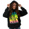 California Flag Neon Retro Text Pullover Hoodie