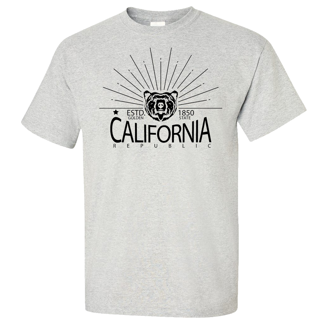California Golden State 1850 Asst Colors T-shirt/tee - California Republic  Clothes