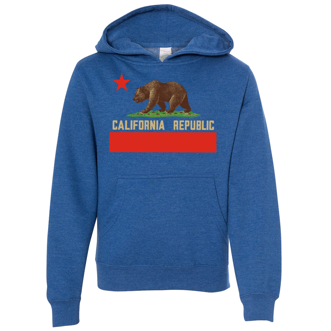 Don Pimentel California Republic Bear Flag Premium Youth Sweatshirt Ho ...