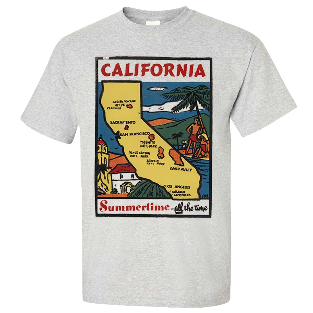 Konfrontere fordom censur Vintage State Sticker California Asst Colors T-shirt/tee - California  Republic Clothes