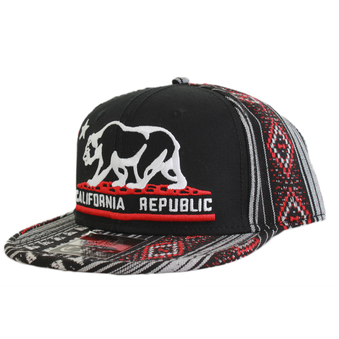 Compton California N.W.A. Eazy-E Premium Snapback Hat Republic Bear 60 –  Official Flag Hat