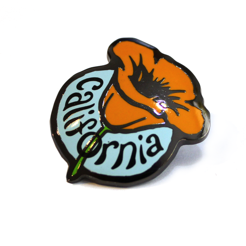 California Poppy Pin - California Republic Clothes